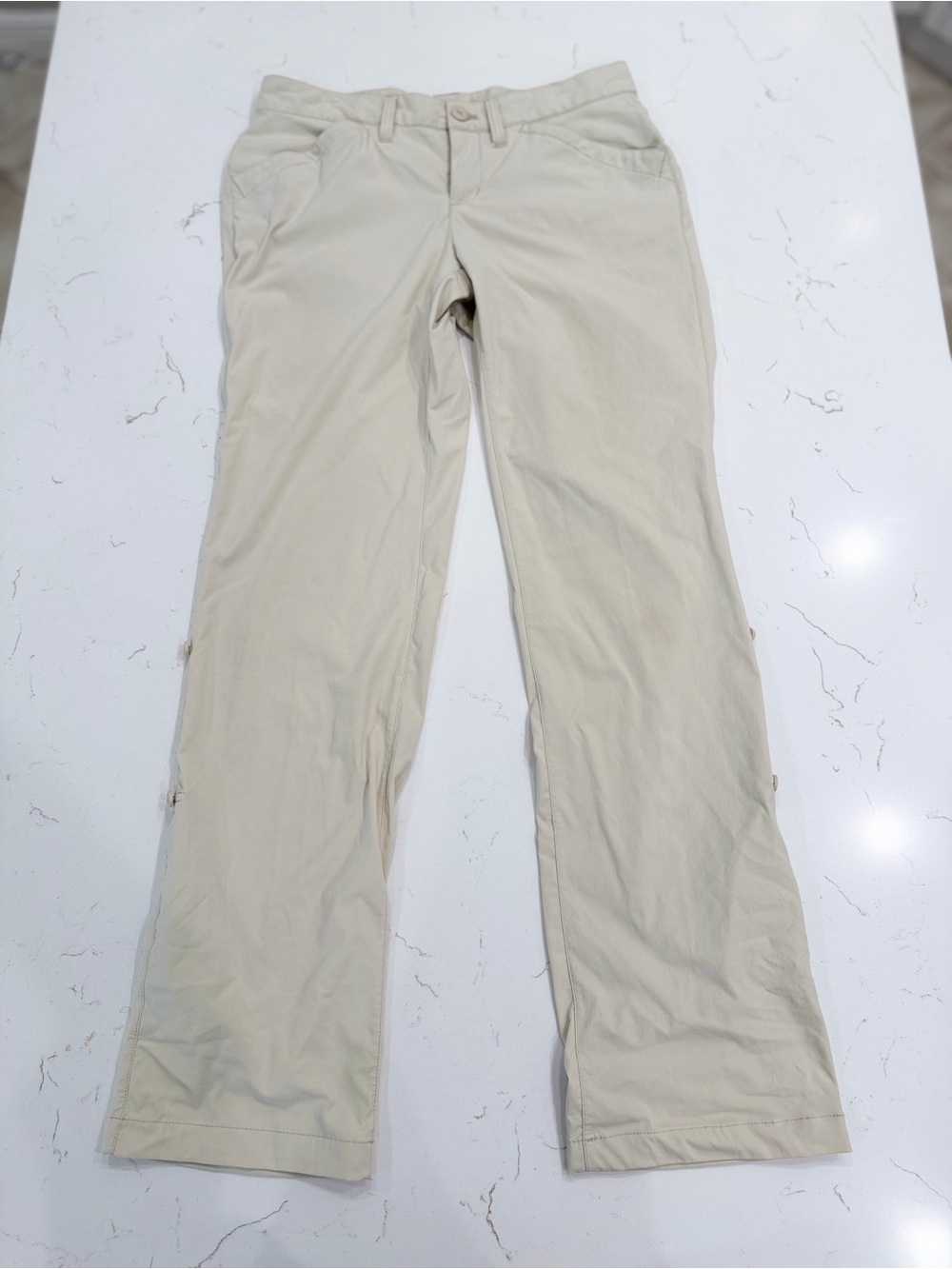 Eddie Bauer Travex Roll-Up Hiking Travel Pants Beige Godpcore Hiking Travel